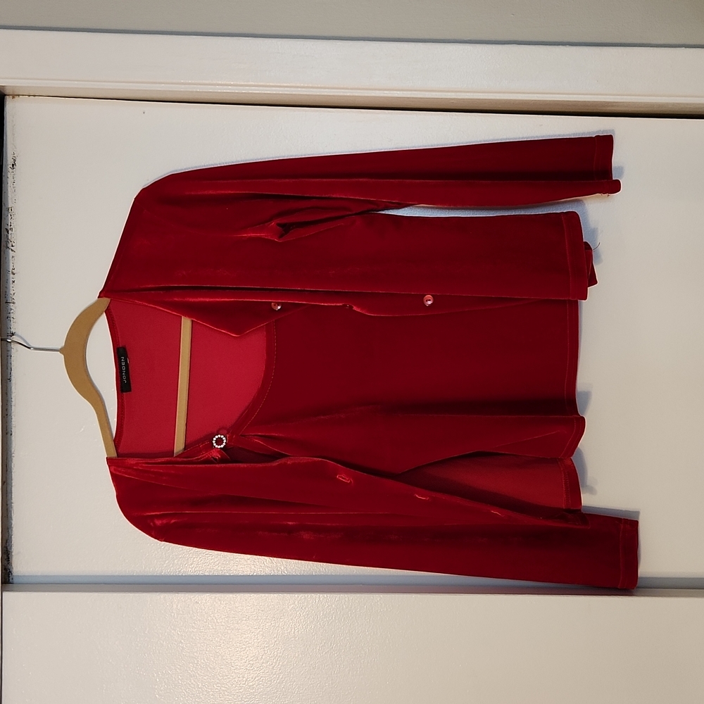 Red velvet sweater set
